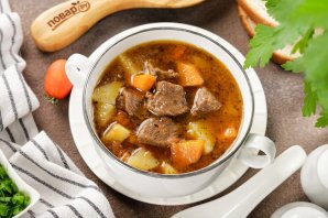 Суп с говядиной и картошкой Суп с говядиной и картошкой