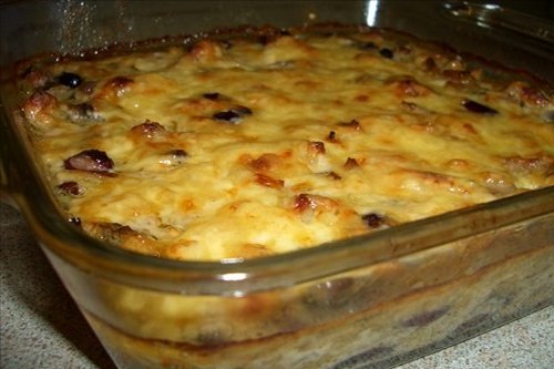 Жульен с курицей и грибами, запеченный в духовке Жульен с курицей и грибами, запеченный в духовке