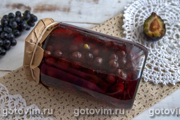 Компот из сливы с виноградом Компот из сливы с виноградом