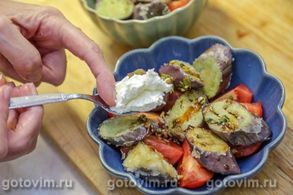 Салат с хрустящими баклажанами Салат с хрустящими баклажанами