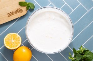 Лимонное мороженое с ванилью Лимонное мороженое с ванилью