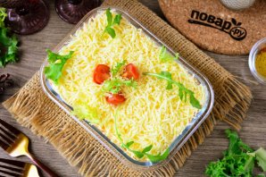 Салат "Президент" с мясом Салат "Президент" с мясом