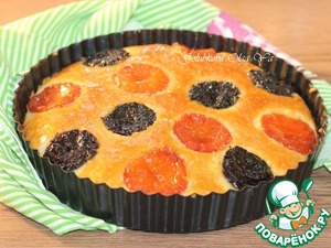 Пирог на кефире "Манник с сухофруктами" Пирог на кефире "Манник с сухофруктами"