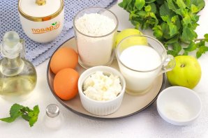 Яблочно-творожные оладьи Яблочно-творожные оладьи