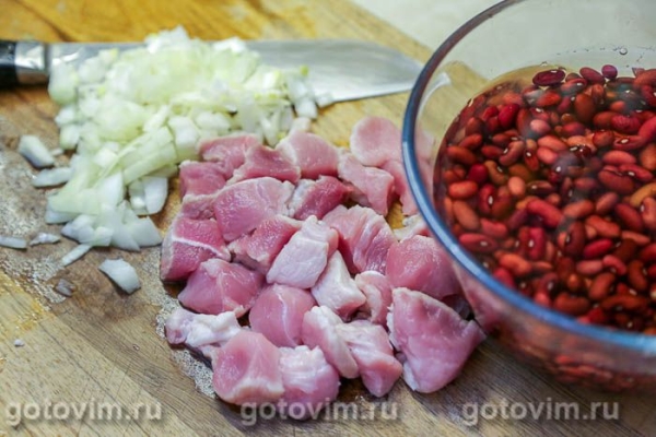 Лобио из красной фасоли с мясом Лобио из красной фасоли с мясом