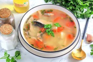 Уха из форели с рисом Уха из форели с рисом