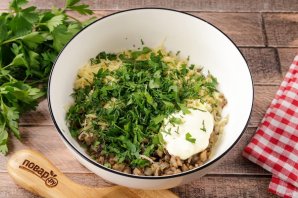 Фаршированные грибы в аэрогриле