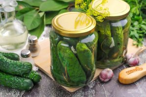 Огурцы консервированные хрустящие