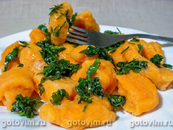 Картофельные ньокки с тыквой