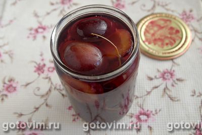 Компот из сливы с виноградом Компот из сливы с виноградом