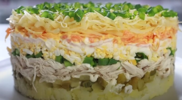 Сытный и вкусный салат «Монах». Покоряет всех, кто попробовал: подходит на любой праздник Сытный и вкусный салат «Монах». Покоряет всех, кто попробовал: подходит на любой праздник