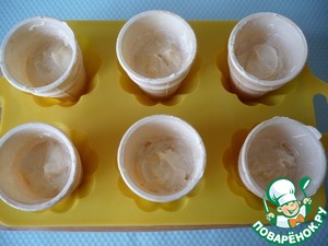 Капкейки в вафельных стаканчиках "Нетающее мороженое" Капкейки в вафельных стаканчиках "Нетающее мороженое"