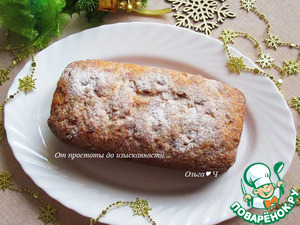 Творожный штоллен с кумкватом, вишней, курагой Творожный штоллен с кумкватом, вишней, курагой