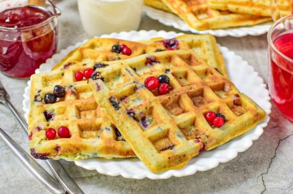 Вафли на завтрак Вафли на завтрак