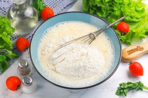 Блинчики с сыром и беконом Блинчики с сыром и беконом