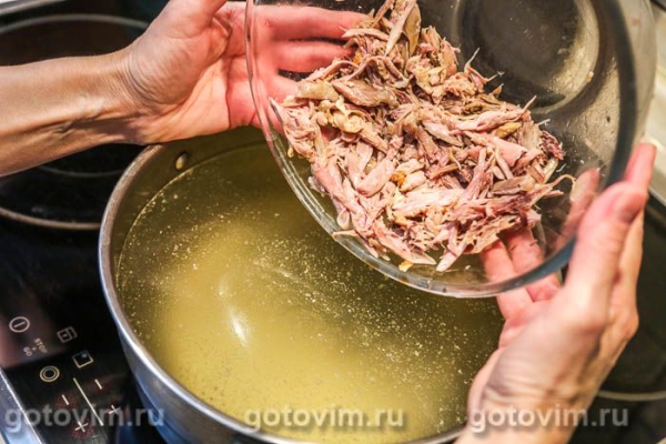 Суп из утиных шеек с тыквой и перцем халапеньо Суп из утиных шеек с тыквой и перцем халапеньо