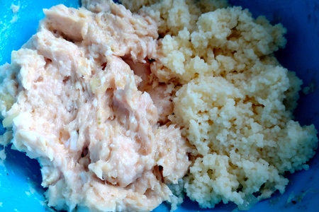 Помидоры фаршированные грибами, фаршем и кускусом Помидоры фаршированные грибами, фаршем и кускусом