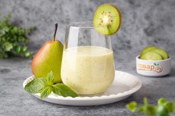 Смузи из киви с грушей Смузи из киви с грушей