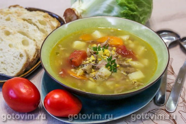 Суп из утки со свежей кукурузой Суп из утки со свежей кукурузой