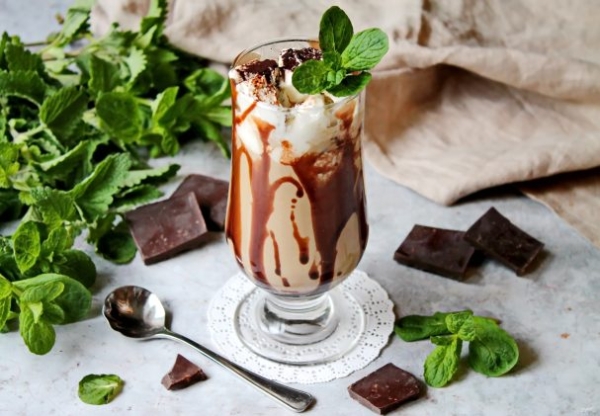 Десерт "Горячее холодное" Десерт "Горячее холодное"