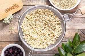 Пирог из зеленой гречки