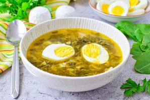 Щи из щавеля с яйцом Щи из щавеля с яйцом