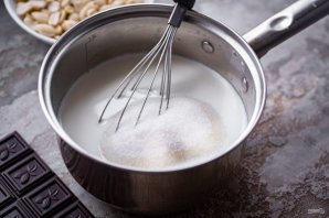 Вкусный шоколадный щербет с арахисом Вкусный шоколадный щербет с арахисом