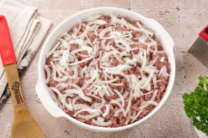 Запеканка из кабачков с картошкой и фаршем в духовке Запеканка из кабачков с картошкой и фаршем в духовке