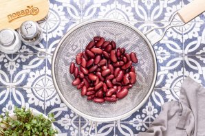 Фасоль с грибами