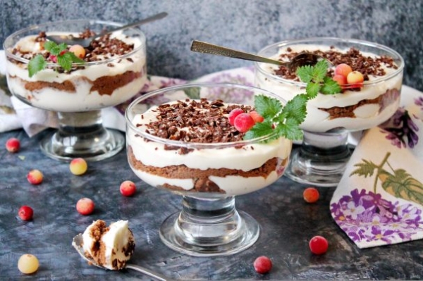 Творог с желатином и печеньем Творог с желатином и печеньем