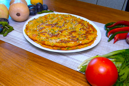 Тыквенный блин с сыром Тыквенный блин с сыром