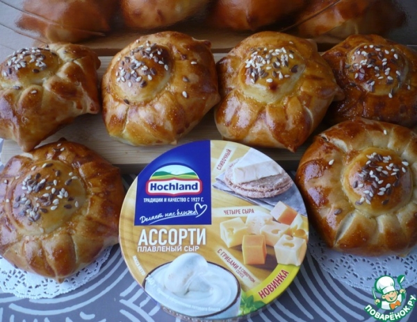 Булочки с плавленым сыром "Ассорти"