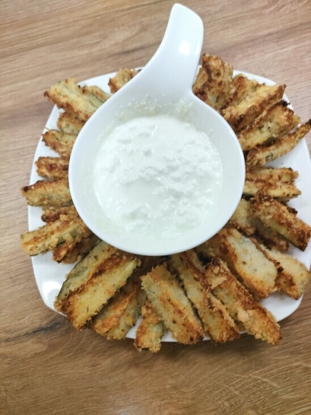 Цукини в пармeзаново-миндальной панировке Цукини в пармeзаново-миндальной панировке