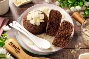 Овсяные кексы без муки в микроволновке