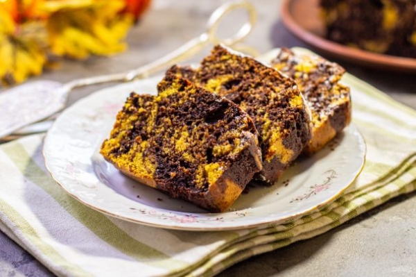 Тыквенный кекс мраморный Тыквенный кекс мраморный