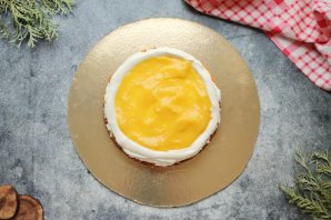 Морковный торт с апельсиновым курдом Морковный торт с апельсиновым курдом