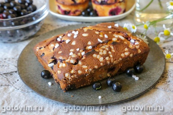 Пирог с черной смородиной и гранулированным сахаром Пирог с черной смородиной и гранулированным сахаром