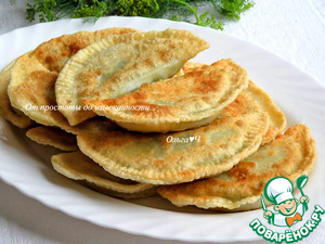 Чебуреки с капустой и шпинатом