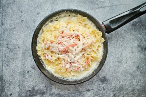 Паста с крабом в сливочном соусе Паста с крабом в сливочном соусе