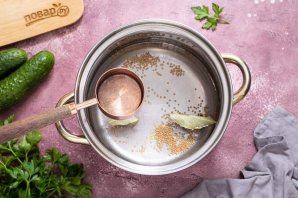 Огурцы с горчицей