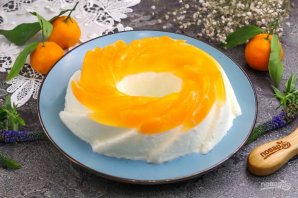 Торт с мандаринами без выпечки Торт с мандаринами без выпечки