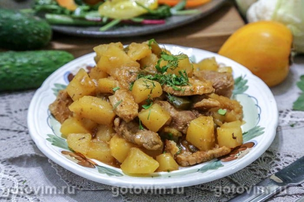 Азу из свинины в мультиварке