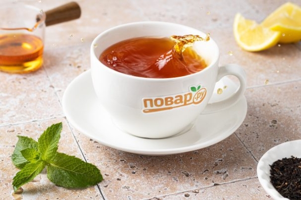 Черный чай с мятой Черный чай с мятой