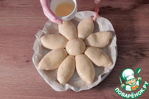 Сдобный разборный пирог с яблоками