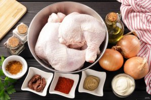 Куриные окорочка в казане на костре Куриные окорочка в казане на костре