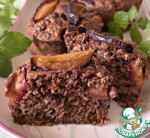 Запечённая овсянка со сливой Запечённая овсянка со сливой