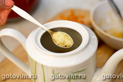 Чай с облепихой и имбирем