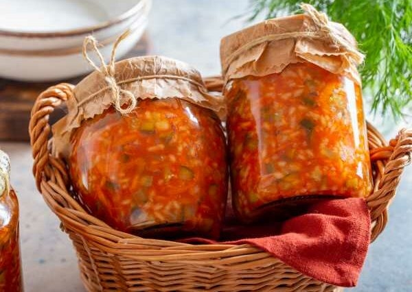 Рассольник с рисом и болгарским перцем на зиму Рассольник с рисом и болгарским перцем на зиму