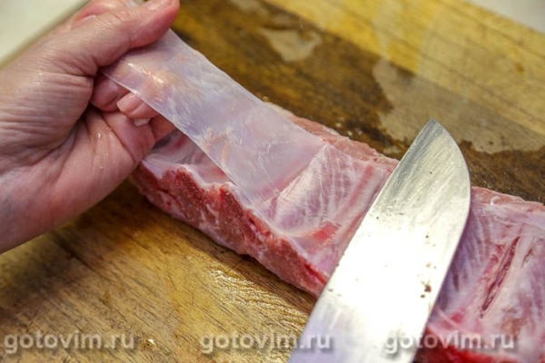 Свиные ребрышки с соусом из виски