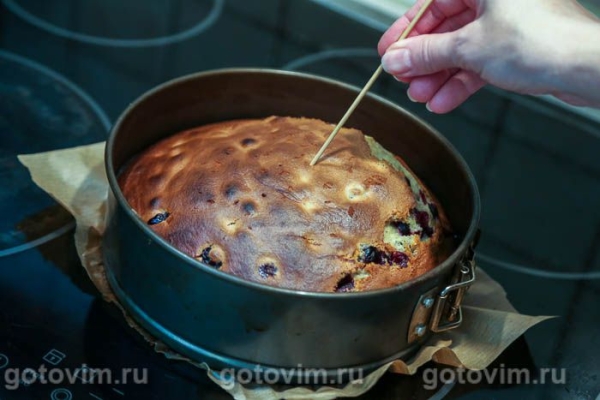 Пирог медовый с черной смородиной Пирог медовый с черной смородиной